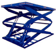 Table &eacute;l&eacute;vatrice &agrave; ciseaux doubles